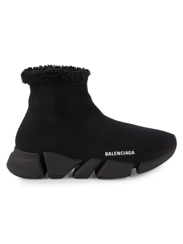 Balenciaga Logo High Top Sock Sneakers